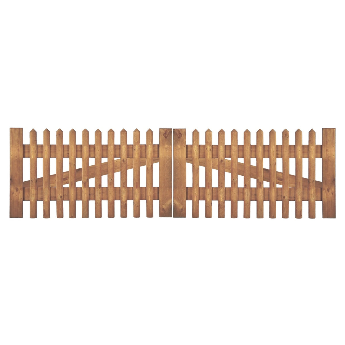 Senkrechtzaun Doppeltor 300 x 80 cm
Latten 55 mm, kdi braun
ohne Beschlag, ohne Pfosten