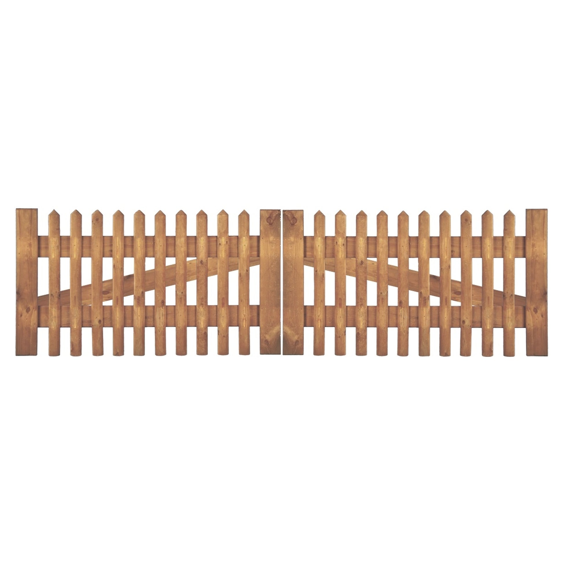 Senkrechtzaun Doppeltor 300 x 80 cm
Latten 55 mm, kdi braun
ohne Beschlag, ohne Pfosten