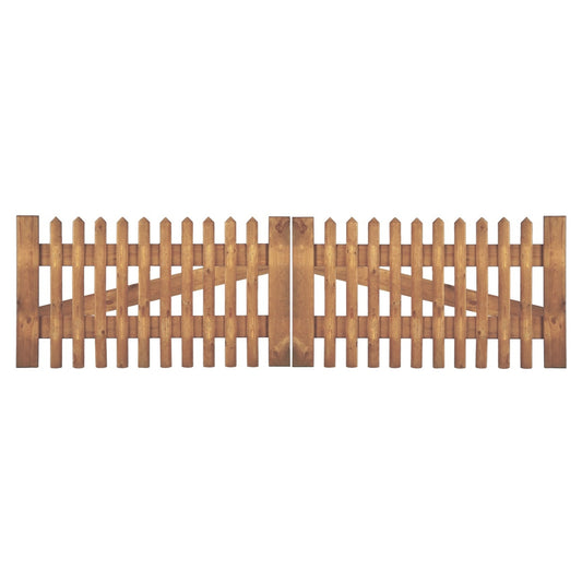 Senkrechtzaun Doppeltor 300 x 80 cm
Latten 55 mm, kdi braun
ohne Beschlag, ohne Pfosten