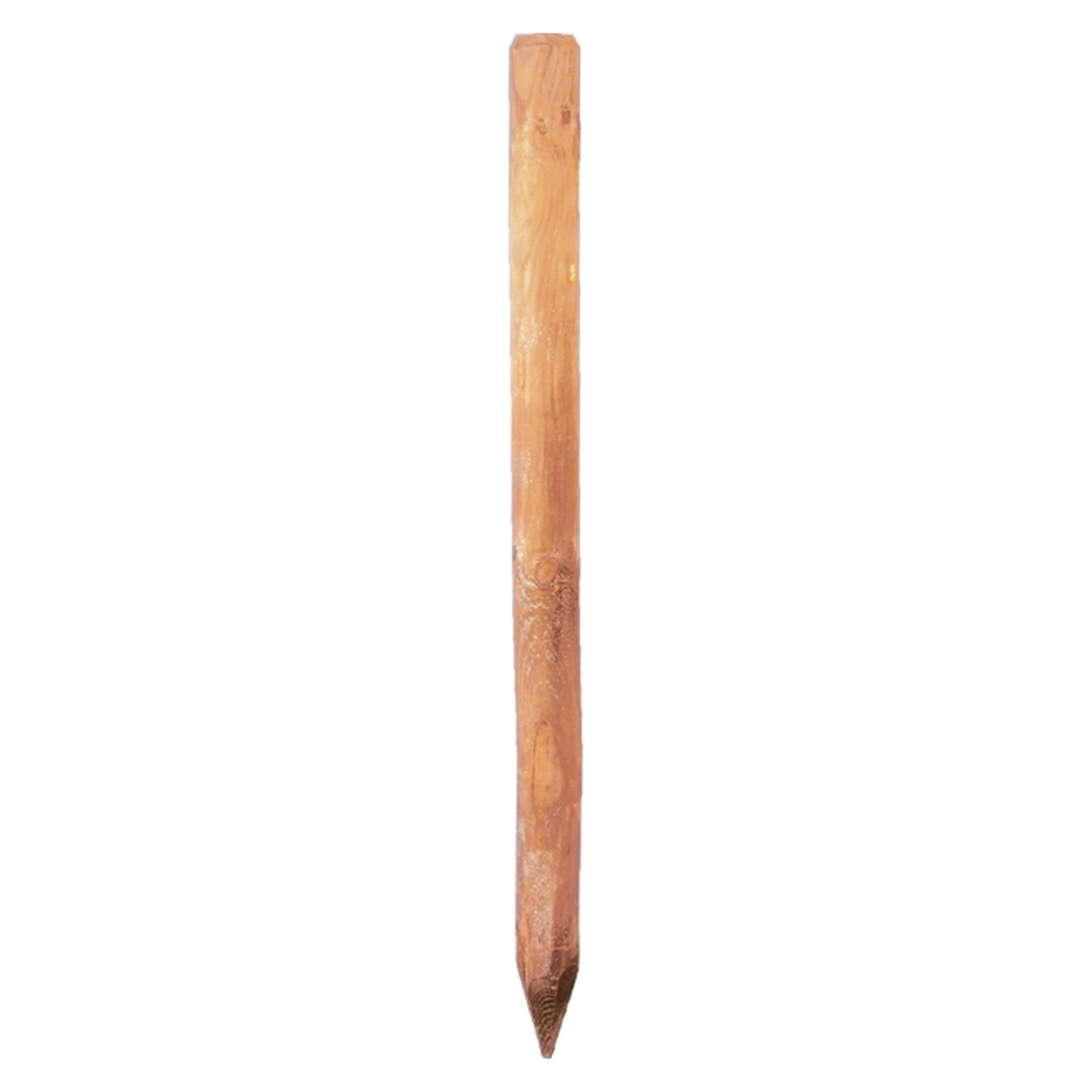 Zaunpfahl 8 x 125 cm
gefräst, gefast, gespitzt, kdi braun