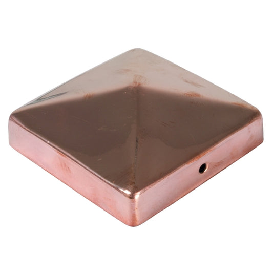 Pfostenabdeckung aus Metall 9 x 9 cm
Pyramide Kupfer