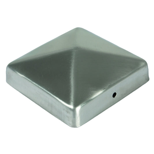Pfostenabdeckung aus Metall 9 x 9 cm
Pyramide Edelstahl