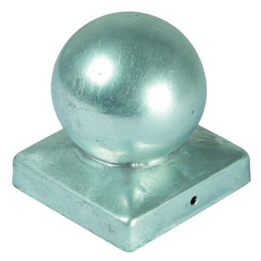 Pfostenabdeckung aus Metall 9 x 9 cm
Kugel Feuerverzinkt