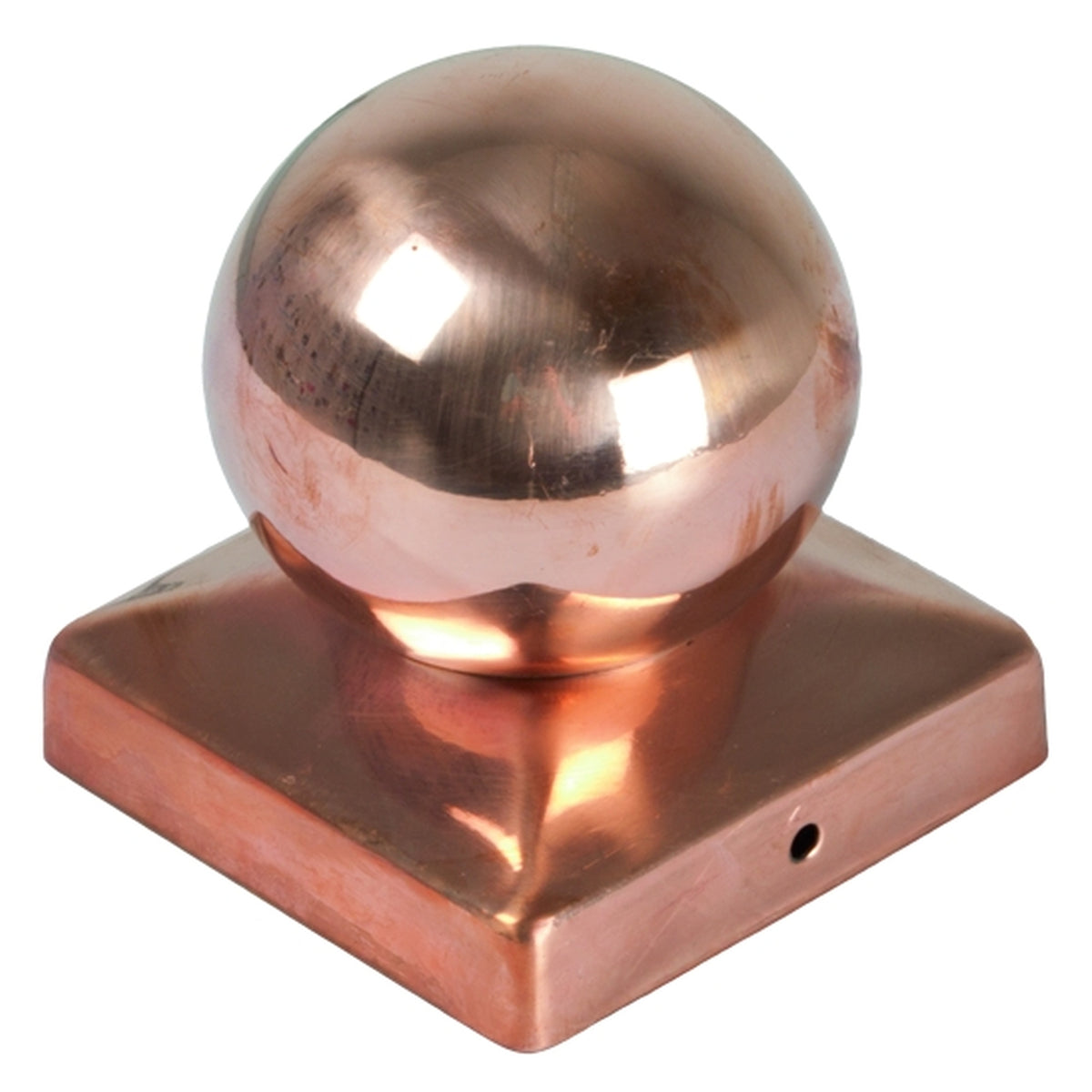Pfostenabdeckung aus Metall 9 x 9 cm
Kugel Kupfer