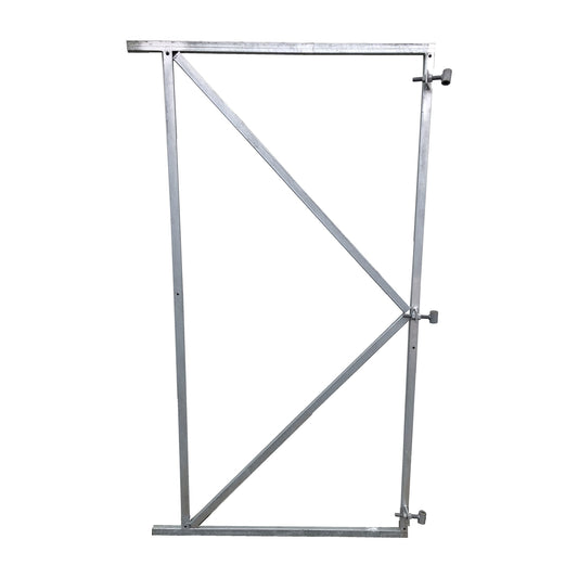 FLEXI Torrahmen
90 x 155 cm, für Torbreiten 75 - 90 cm
verzinkter Metallrahmen 20 x 30 mm, inkl. 2 verstellbaren Kloben