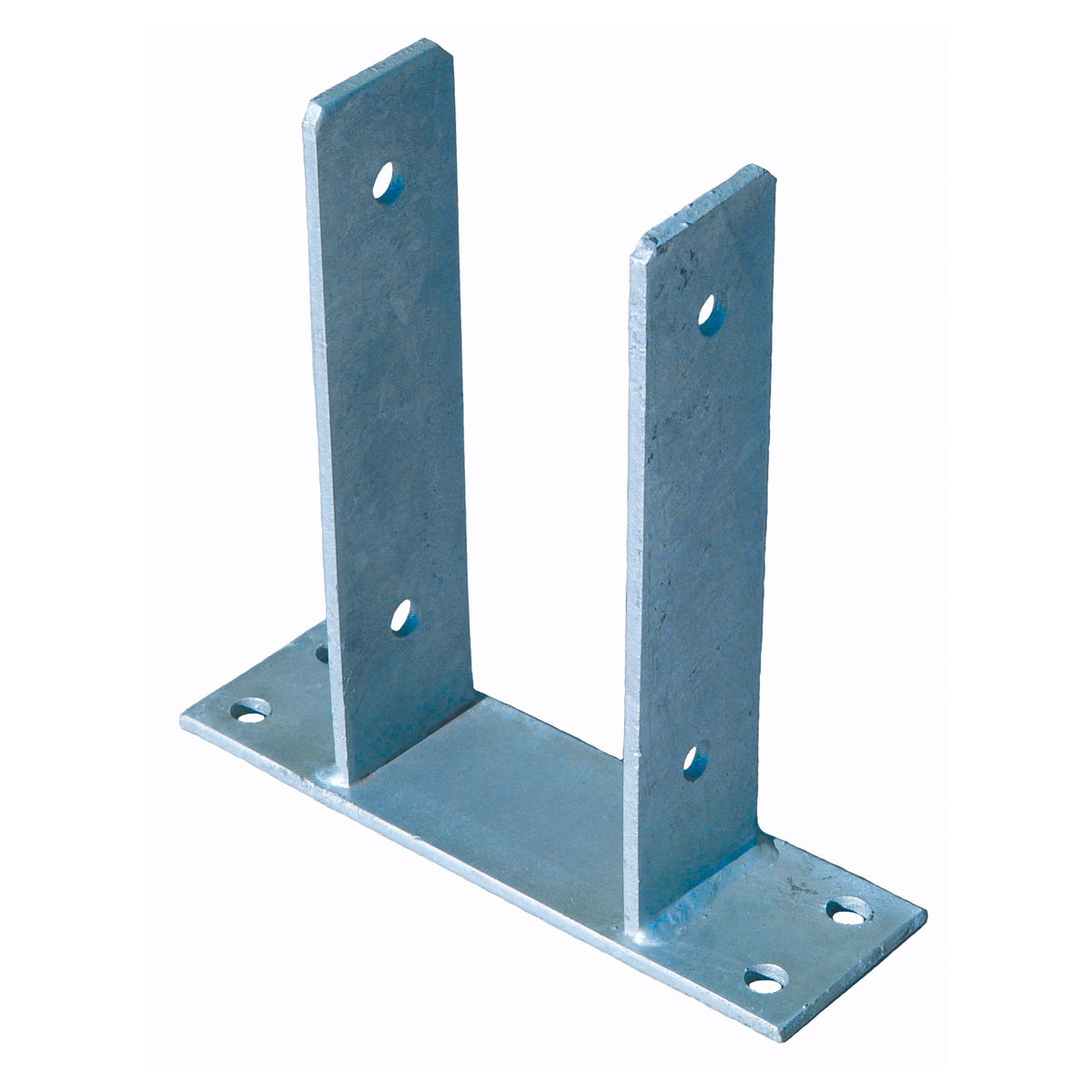 Pfostenträger zum Aufschrauben
feuerverzinkt, für Pfosten 9 x 9 cm
mit seitl. Lasche
