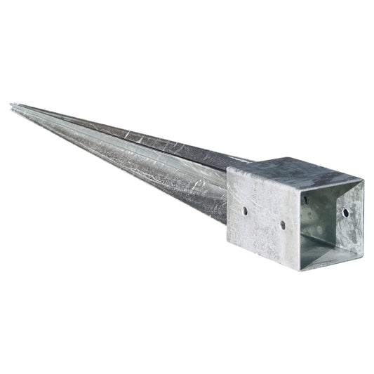 Einschlagbodenhülse 71 x 71 x 750 mm
feuerverzinkt, für Pfosten 7 x 7 cm