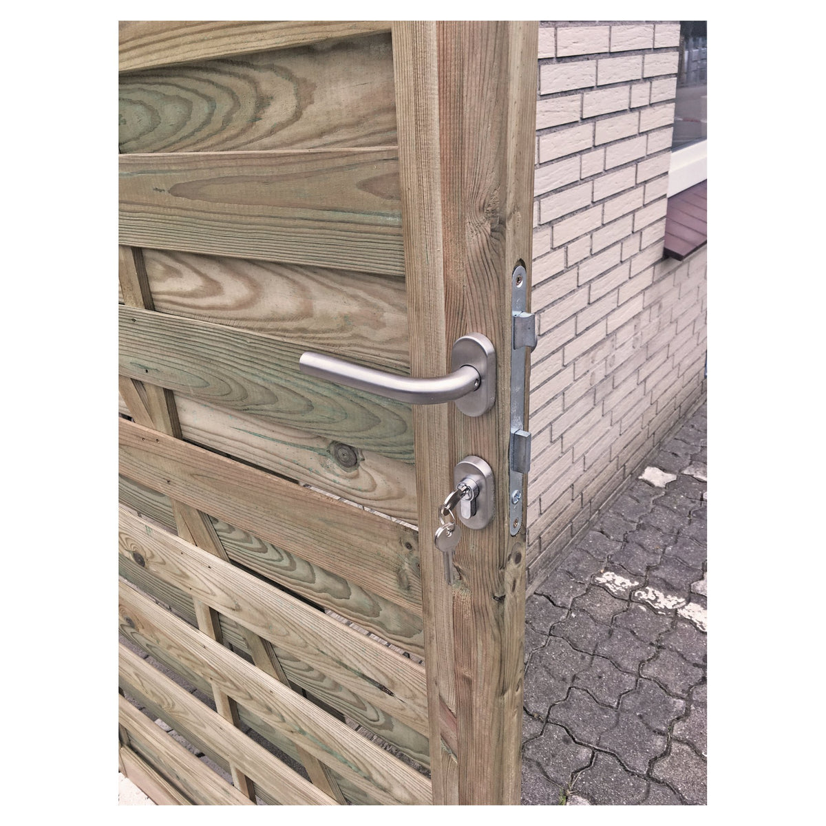 Profilzylinder 40/40
chromiert, mit 3 Schlüsseln