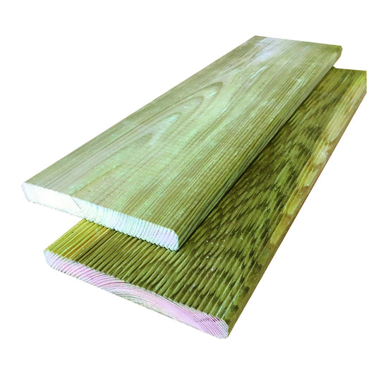 Konstruktionsholz
19 x 145 x 2000 mm, kdi grün
1-seitig geriffelt