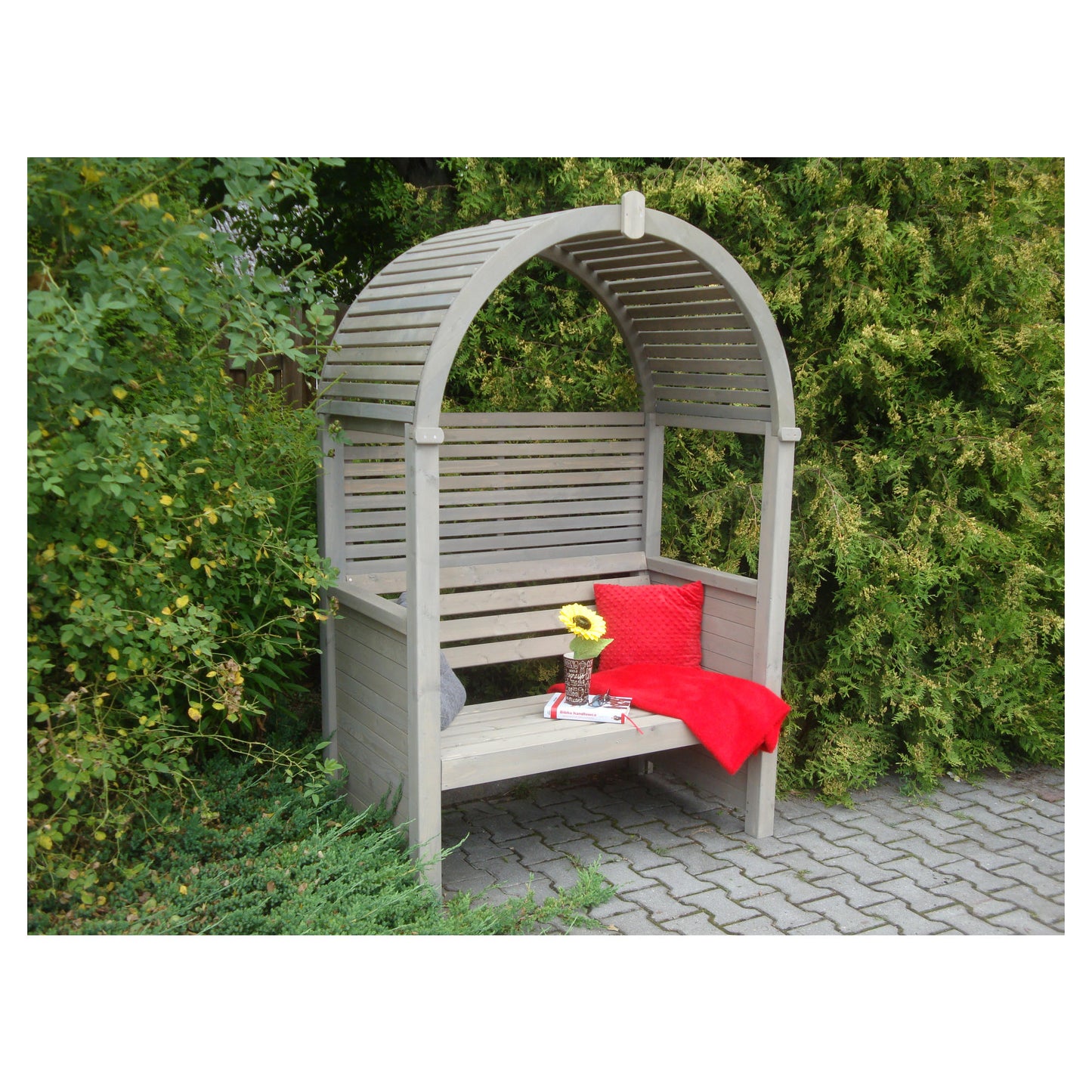 RELAKS Freisitz 
1286 x 1964 x 736 mm
Kiefer/ Fichte, grau vorbehandelt