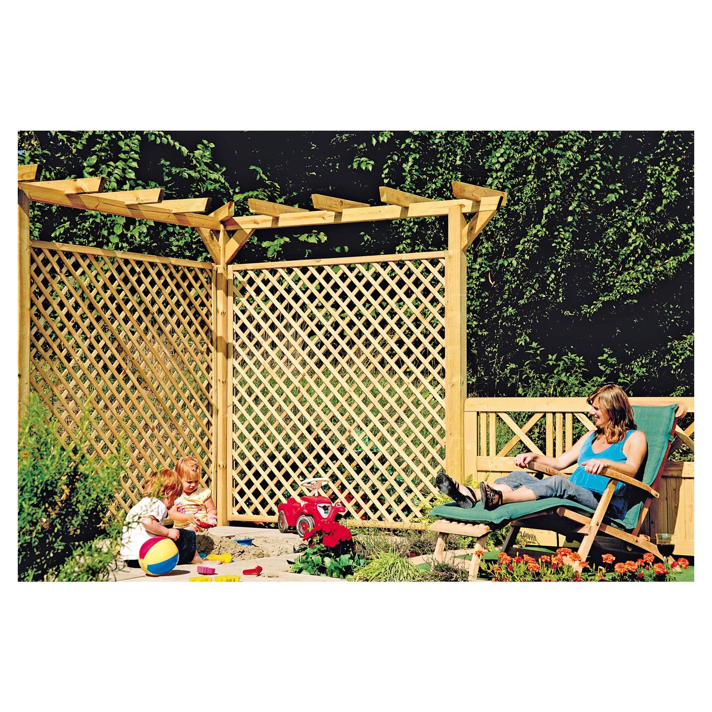 Sattelbalken für Pergola  
9 x 4,5 x 225 cm, kdi-grün