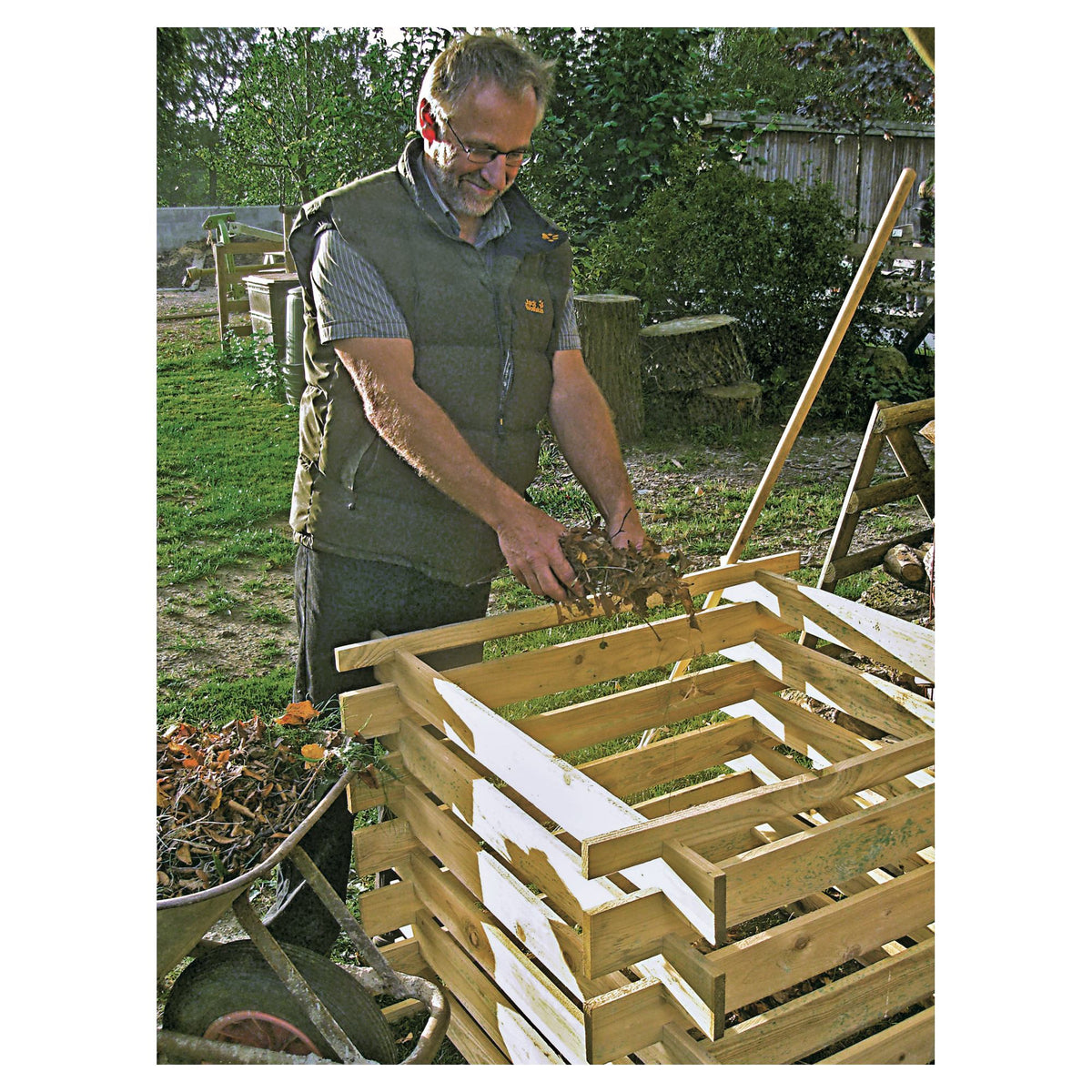 BODO Holzkomposter  
100 x 100 x 70 cm, kdi-grün
Stecksystem