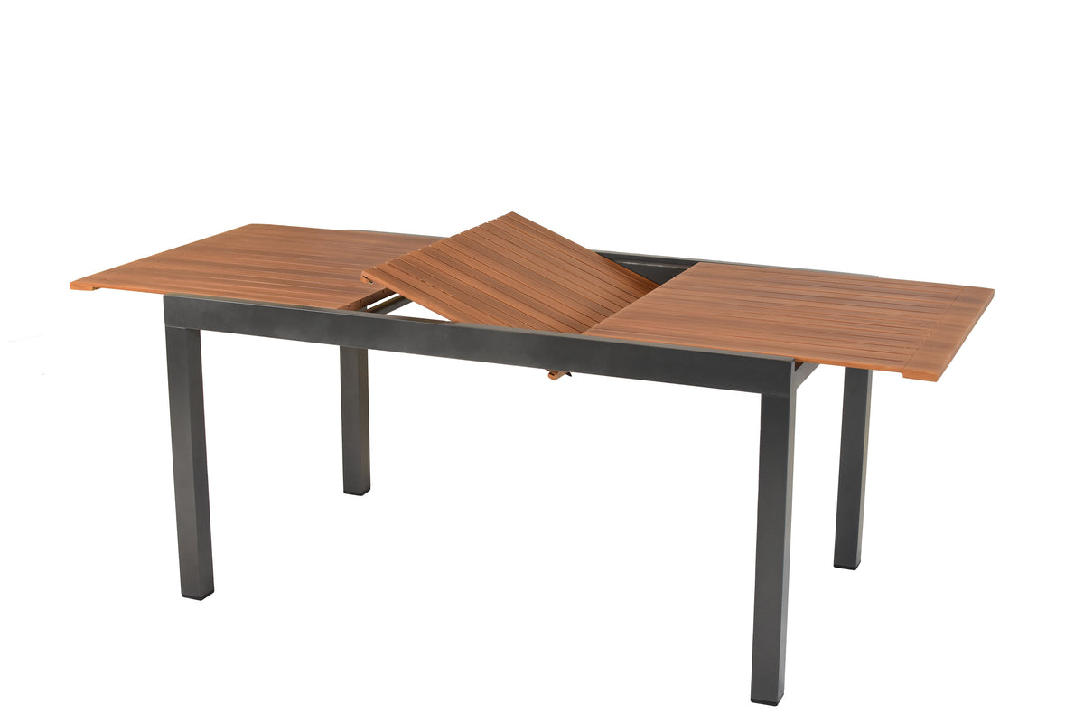 Ausziehtisch
150 (200) x 90 cm,
Aluminium