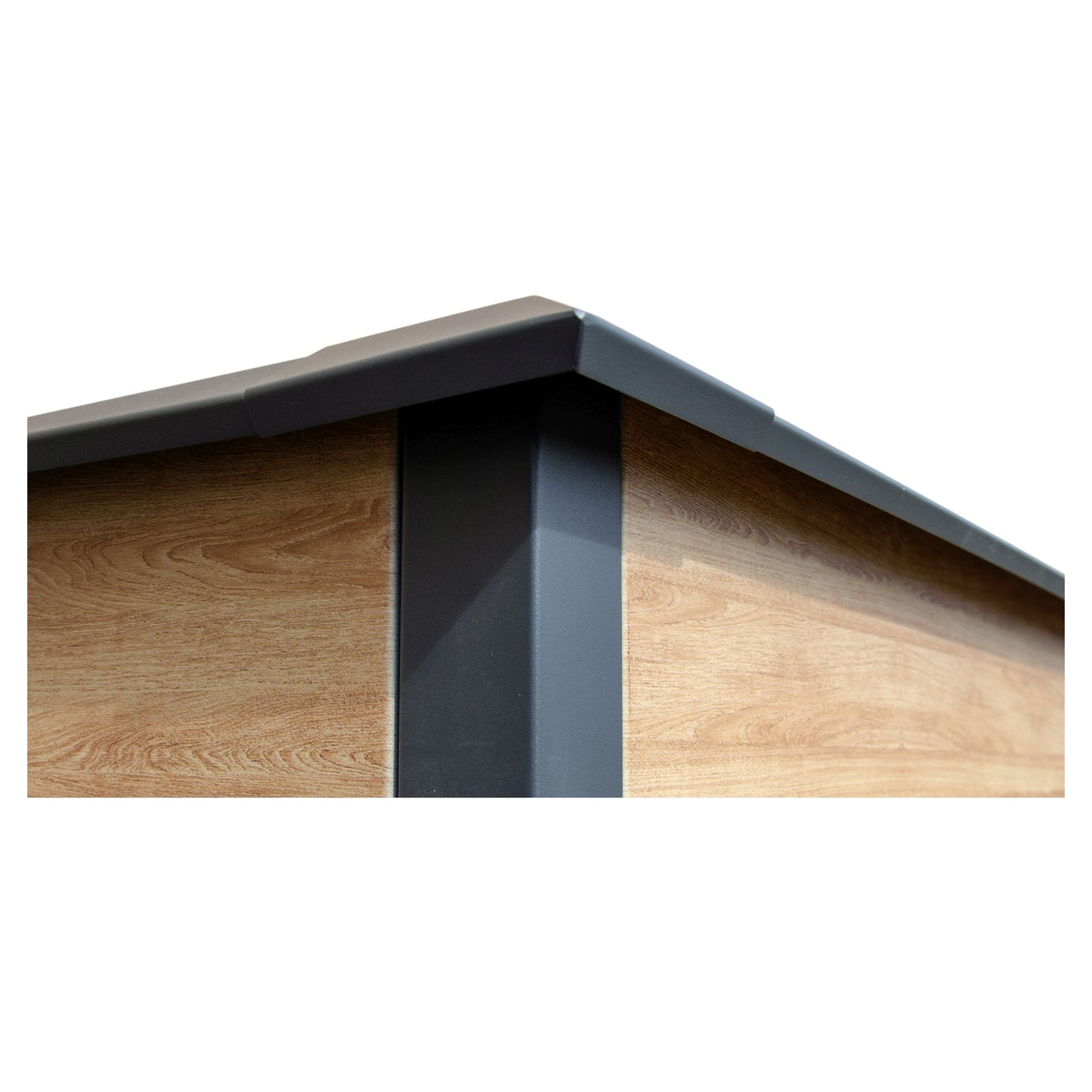 EMMI Metall-Hochbeet Holzdekor
150 x 75 x 77 cm, Stahl verz. pulverbesch.
mit Schneckenschutzkante