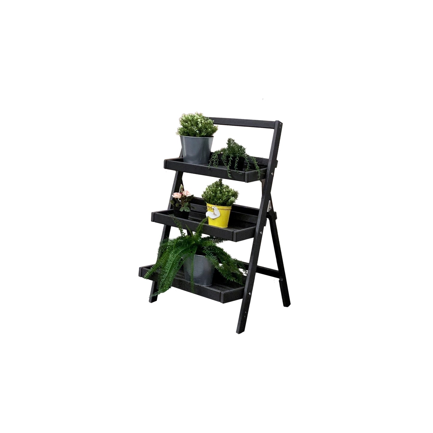 ESTRAGON Kräuterleiter 
100 x 50 x 58 cm, klappbar
aus HDPE Vollkunststoff, anthrazit