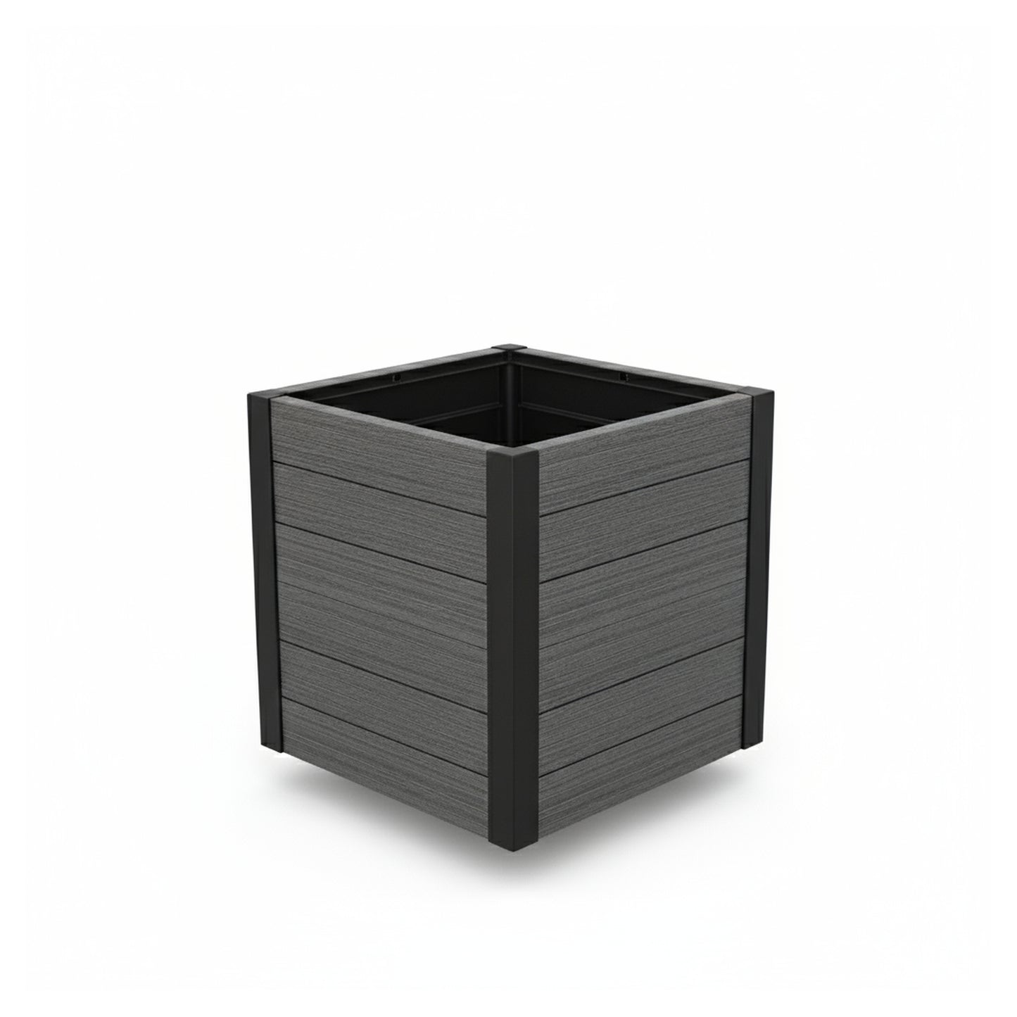 MAINAU-Serie Blumenkübel
56 x 56 x 56 cm, mit Alu-Ecken
PVC charcoal, kartonverpackt