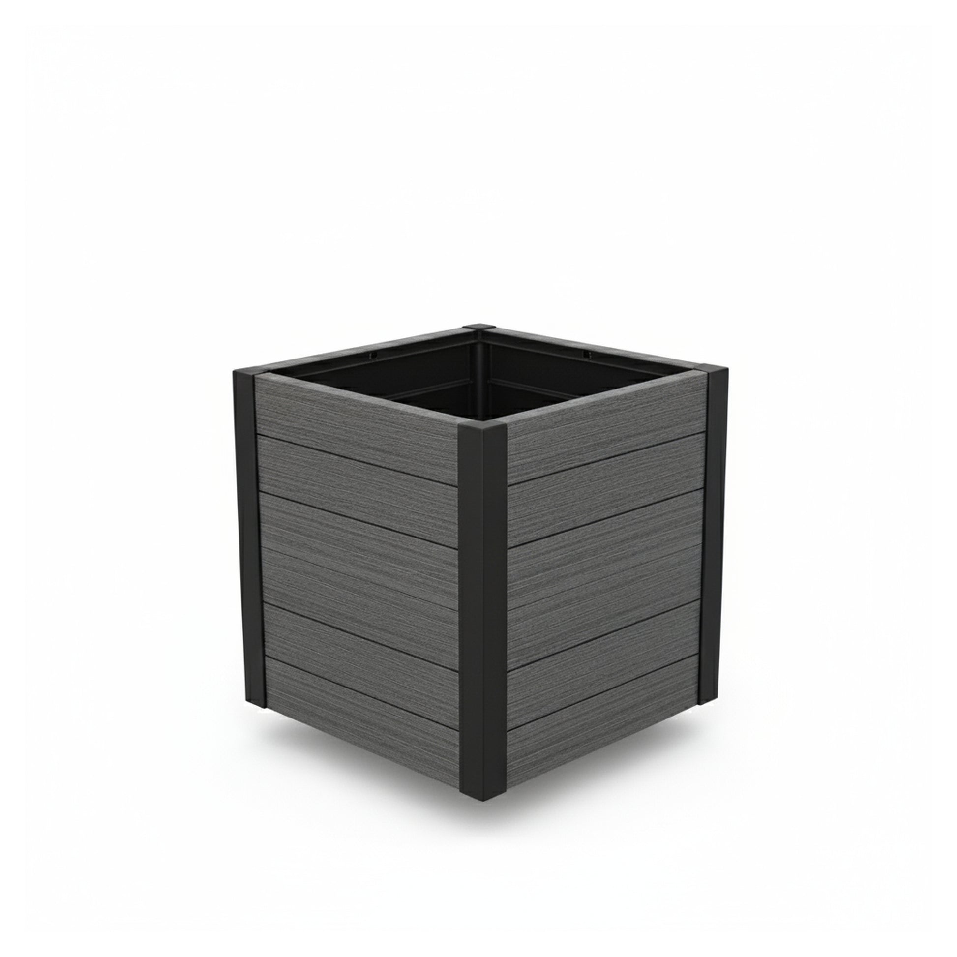 MAINAU-Serie Blumenkübel
56 x 56 x 56 cm, mit Alu-Ecken
PVC charcoal, kartonverpackt
