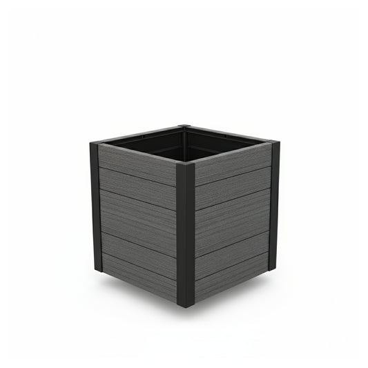 MAINAU-Serie Blumenkübel
56 x 56 x 56 cm, mit Alu-Ecken
PVC charcoal, kartonverpackt