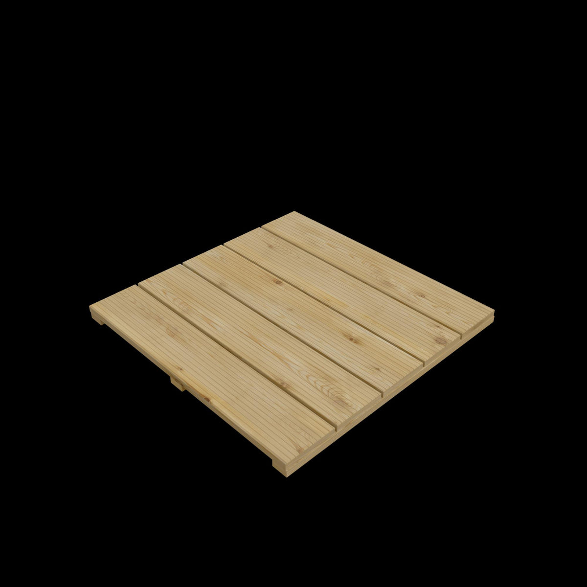 Holzfliese 50 x 50 cm
geriffelt, Lärchenholz
5 Bretter 16 x 90 mm