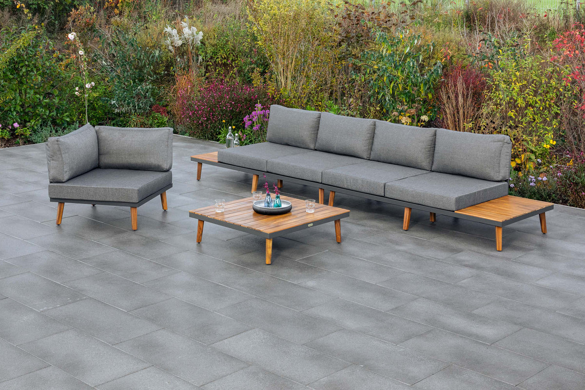 Athen Eckset
Aluminium/Akazie