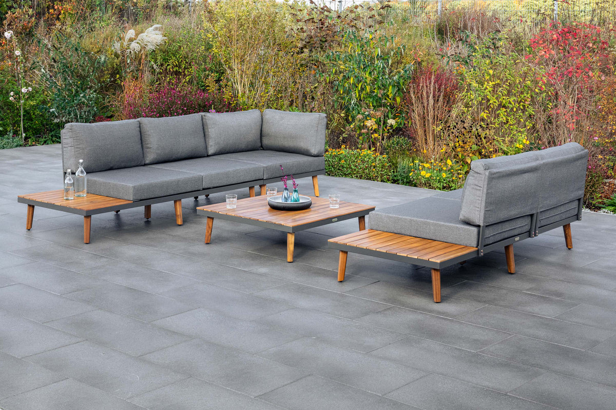 Athen Eckset
Aluminium/Akazie