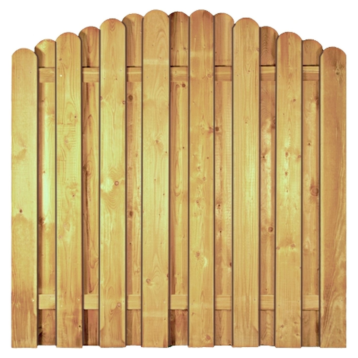 DAAN-Serie Bogen
180 x 180/160 cm, kdi-grün
Lamellen 20 x 145 mm, geschraubt
