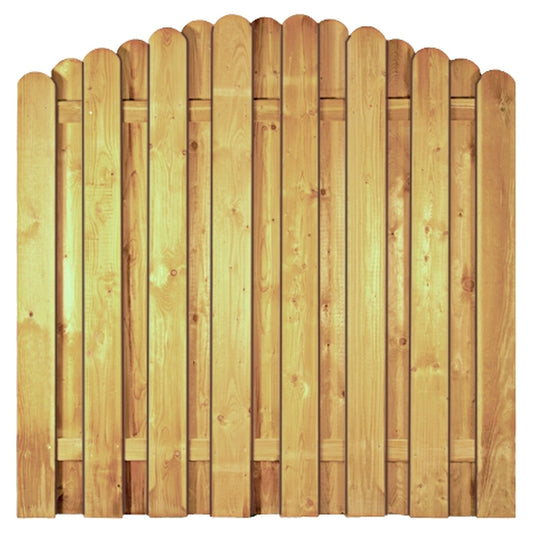 DAAN-Serie Bogen
180 x 180/160 cm, kdi-grün
Lamellen 20 x 145 mm, geschraubt