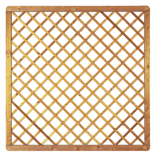 Avantgarde-Serie Diagonal-Rankgitter 
180 x 180 cm, MW 10 x 10, kdi-grün 
Rahmen 45/68 mm, Gitter geklammert