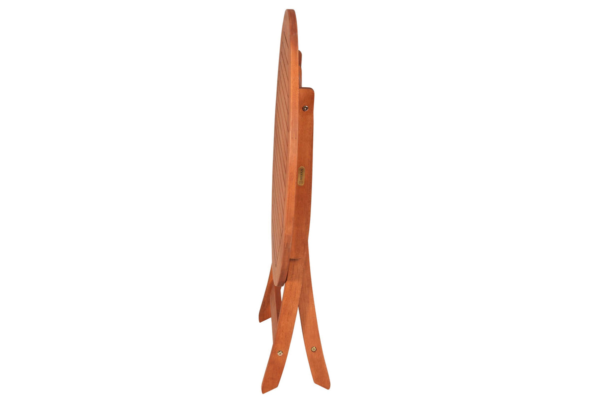 Klapptisch 
Ø 80 cm 
Eukalyptusholz
