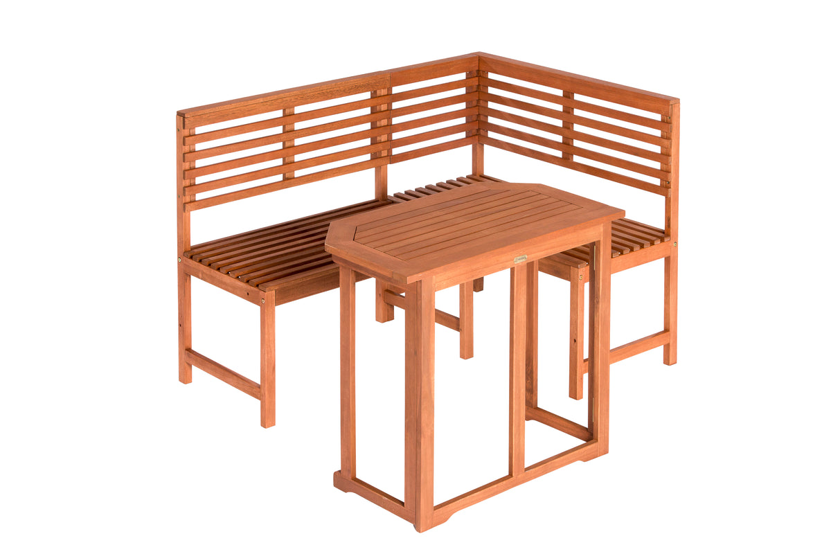 Eckbank mit Klappentisch 
90 x 50 cm