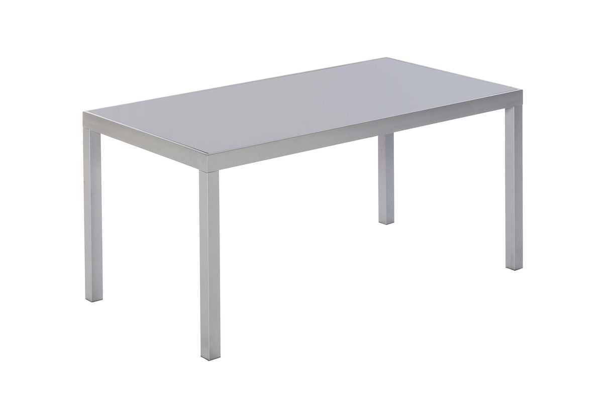 Tisch 150 x 90 cm
silbernes Gestell