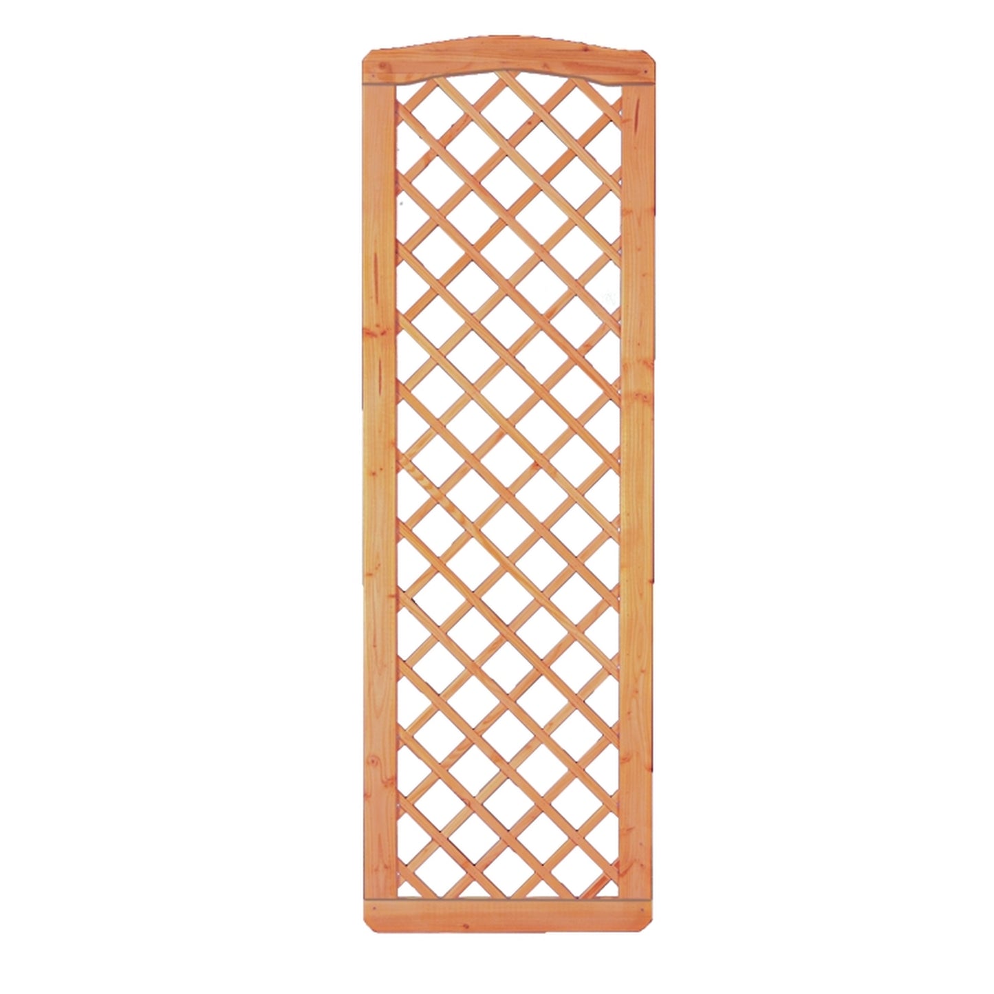 CLASSICO-Serie Krone-Ranki Abschluß
60 x 180/183 cm, Lärche/ Douglasie
Rahmen 40/68 mm, Rankstäbe 20/20 mm
