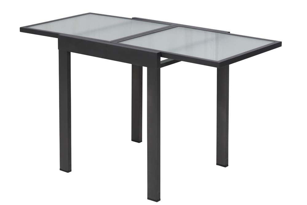 Balkonausziehtisch
65 (130) x 65 cm
graphitfarbene