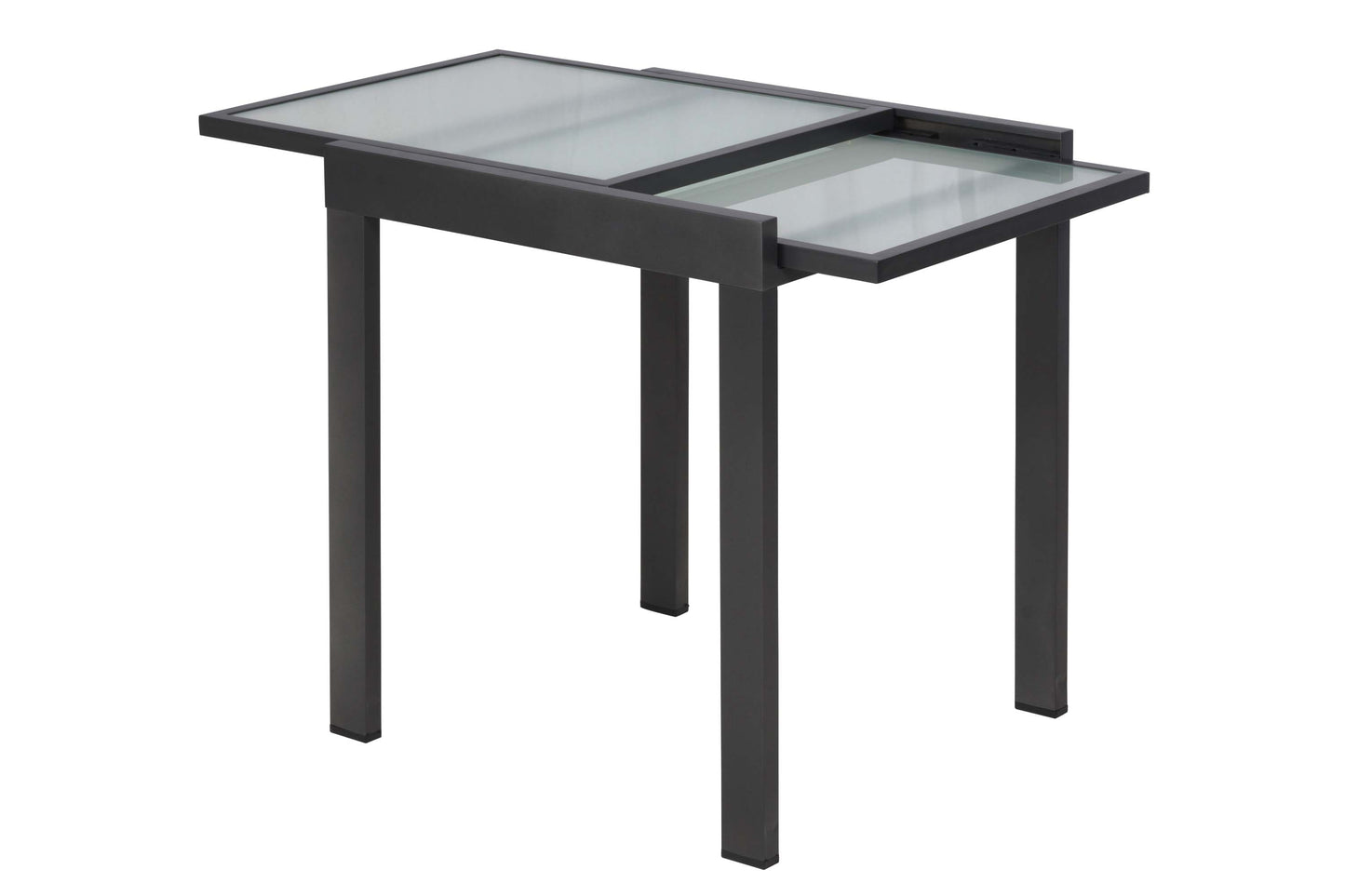 Balkonausziehtisch
65 (130) x 65 cm
graphitfarbene