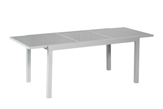 Ausziehtisch 120 (180) x 90 cm
silbernes Gestell
