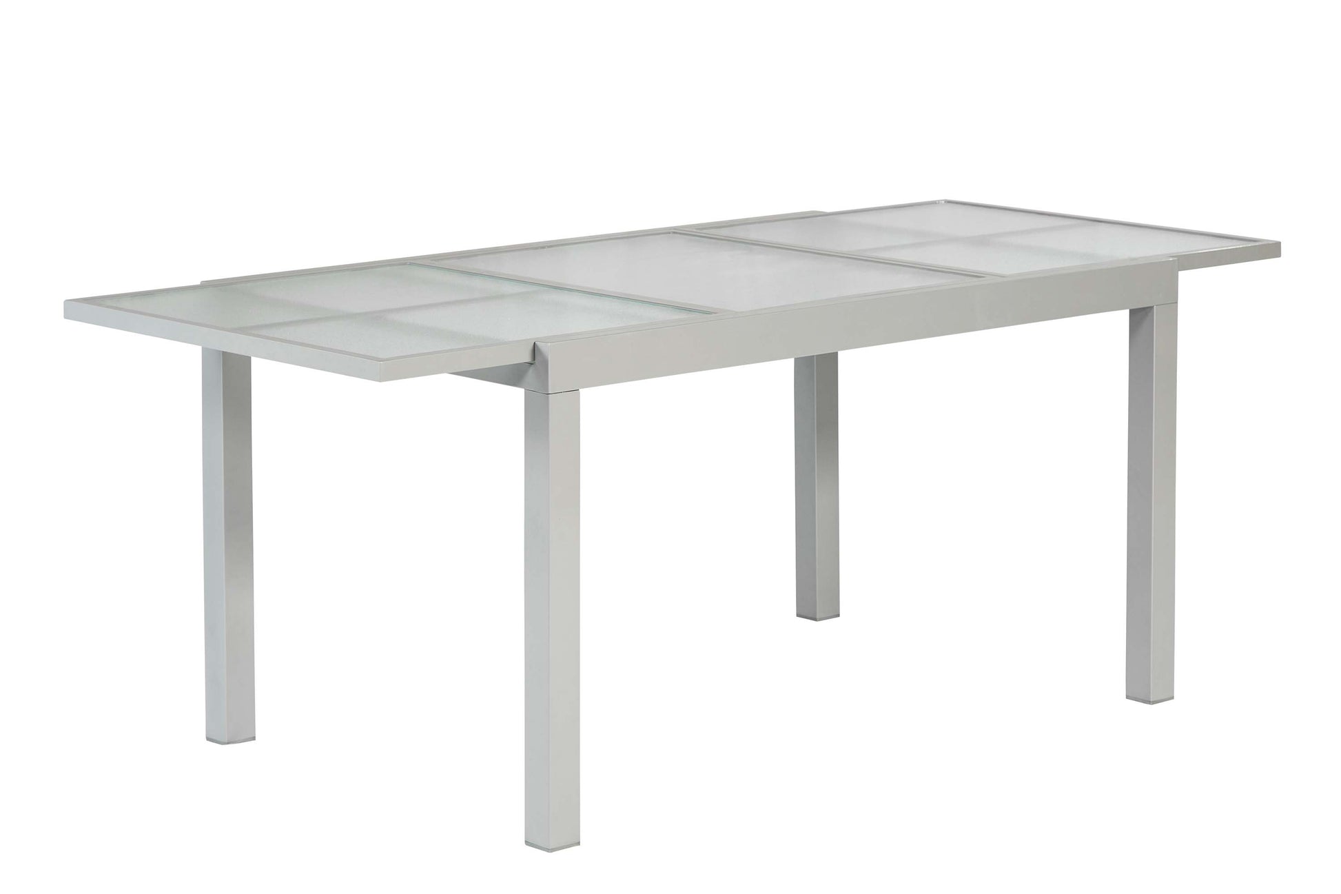 Ausziehtisch 120 (180) x 90 cm
silbernes Gestell