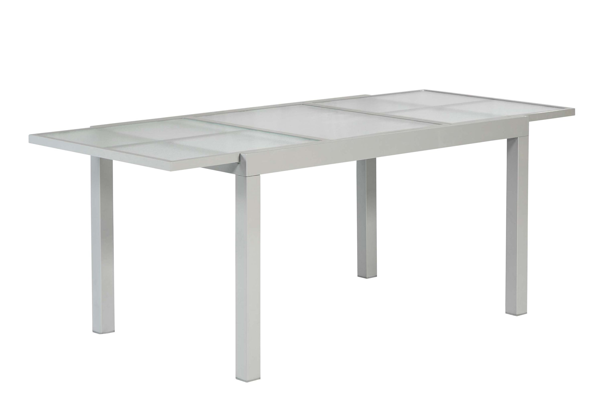 Ausziehtisch 120 (180) x 90 cm
silbernes Gestell