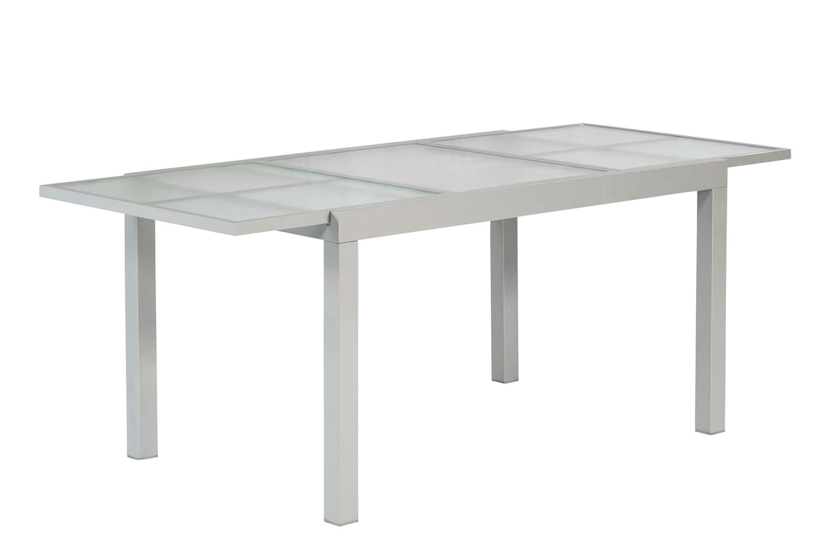 Ausziehtisch 120 (180) x 90 cm
silbernes Gestell
