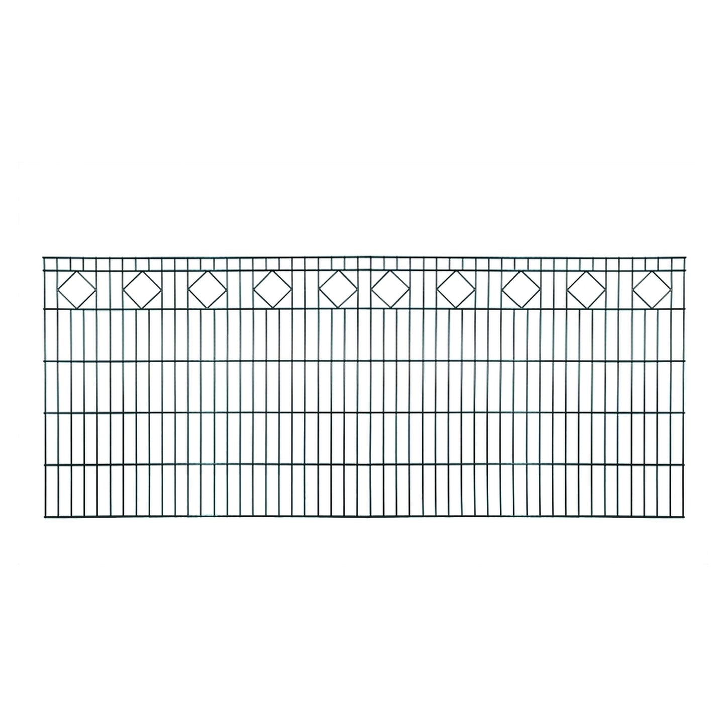 CARO Schmuckzaun RAL 7016 anthrazit
2500 x  830 mm 
MW 200/50, Stäbe 6/5/6 mm