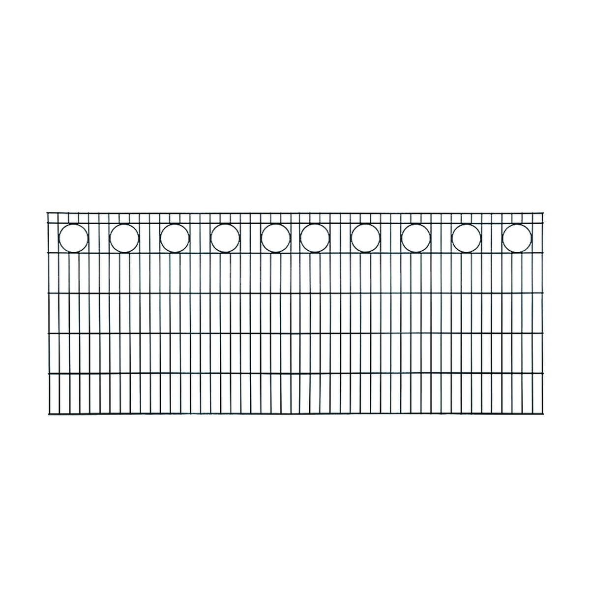 RONDO Schmuckzaun RAL 7016 anthrazit
2500 x  830 mm 
MW 200/50, Stäbe 6/5/6 mm