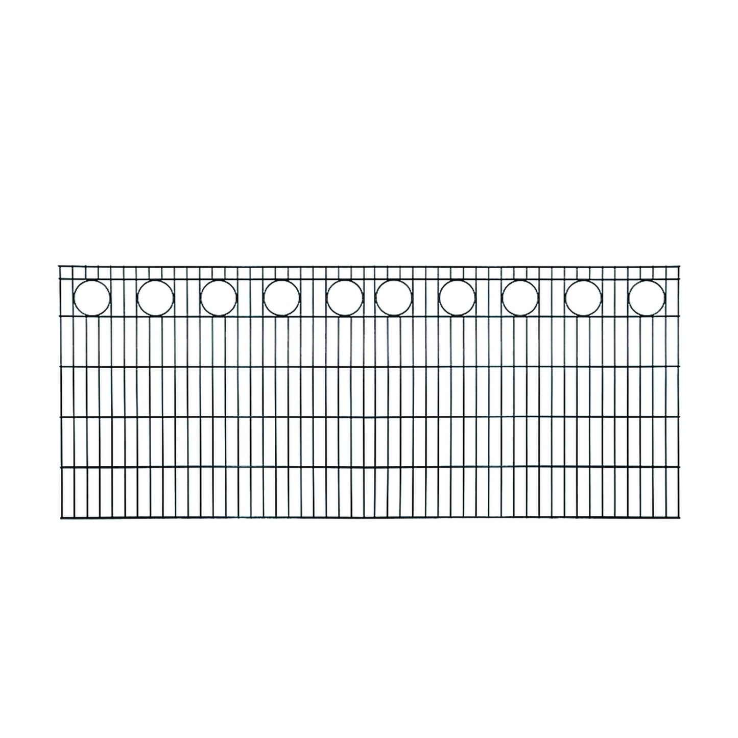 RONDO Schmuckzaun RAL 7016 anthrazit
2500 x  1030 mm 
MW 200/50, Stäbe 6/5/6 mm