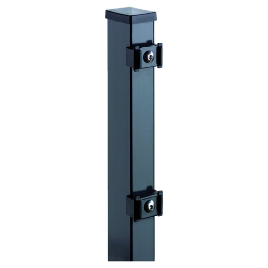 TOM Zaunpfosten RAL 7016 anthrazit
für 830 mm, RR60/40x 1300 mm
mit Klemmhalter
