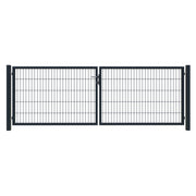 BASIC Doppeltor RAL 7016 anthrazit
3000 x 1200 mm, inkl. Pfosten, 
Beschlägen und Zaunanschluß