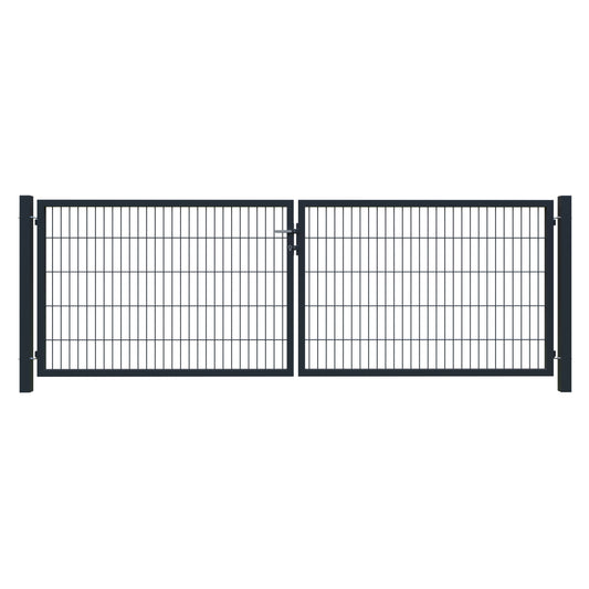 BASIC Doppeltor RAL 7016 anthrazit
3000 x 1800 mm, inkl. Pfosten, 
Beschlägen und Zaunanschluß
