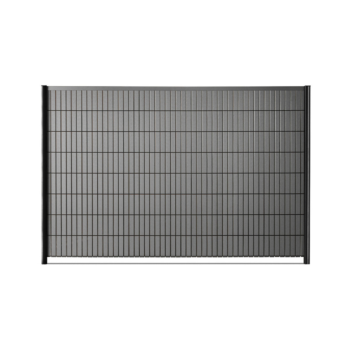 WPC-Streifen für DSM
anthrazit, Set für 1 Feld L250 x H123 cm
inkl. Hakenleiste + Alu-Abschlussprofil
