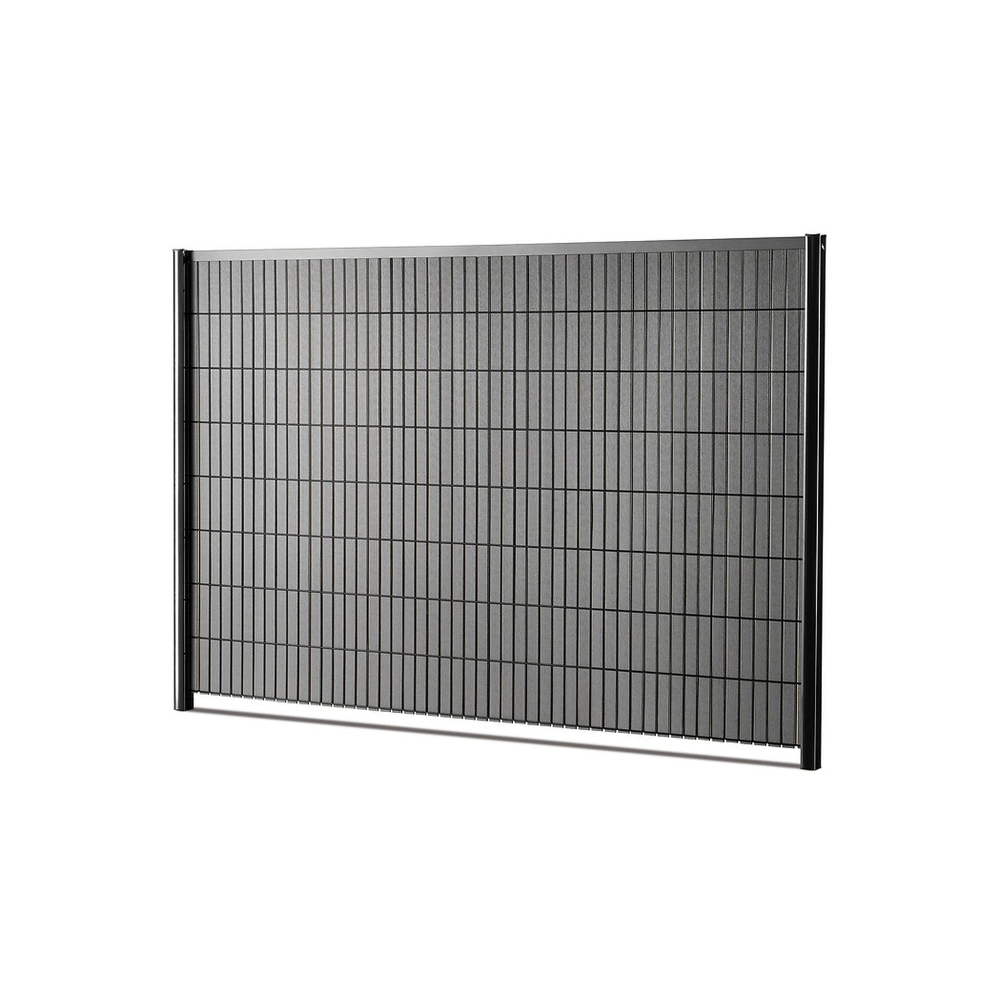 WPC-Streifen für DSM
anthrazit, Set für 1 Feld L250 x H163 cm
inkl. Hakenleiste + Alu-Abschlussprofil