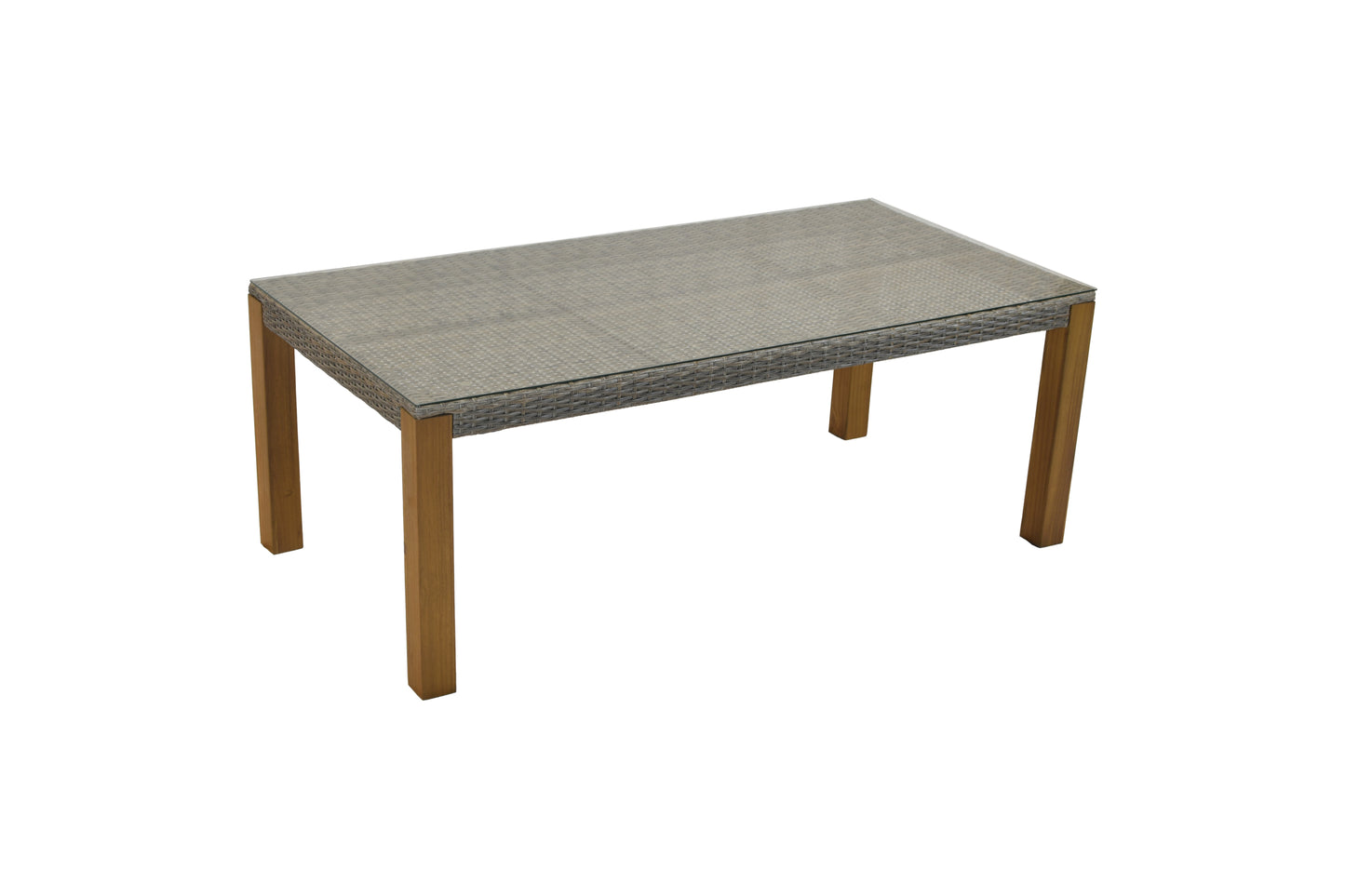 Geflechttisch mit Akazienbeinen
200 x 100 cm