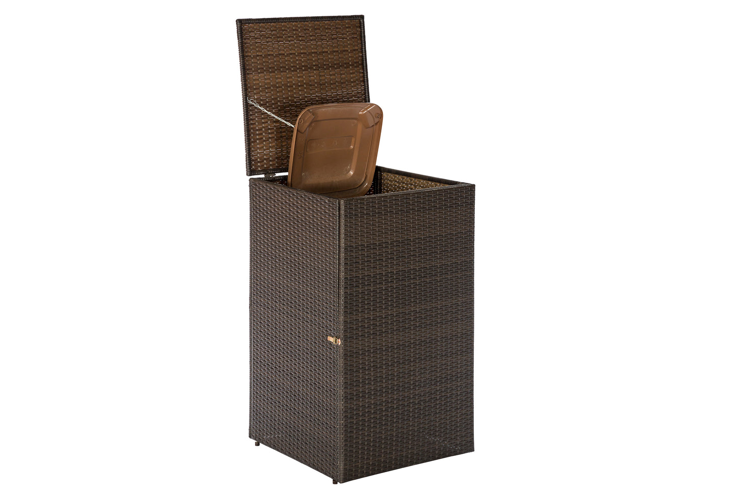 Mülltonnenabdeckung
64 x 64 x 109 cm, braun