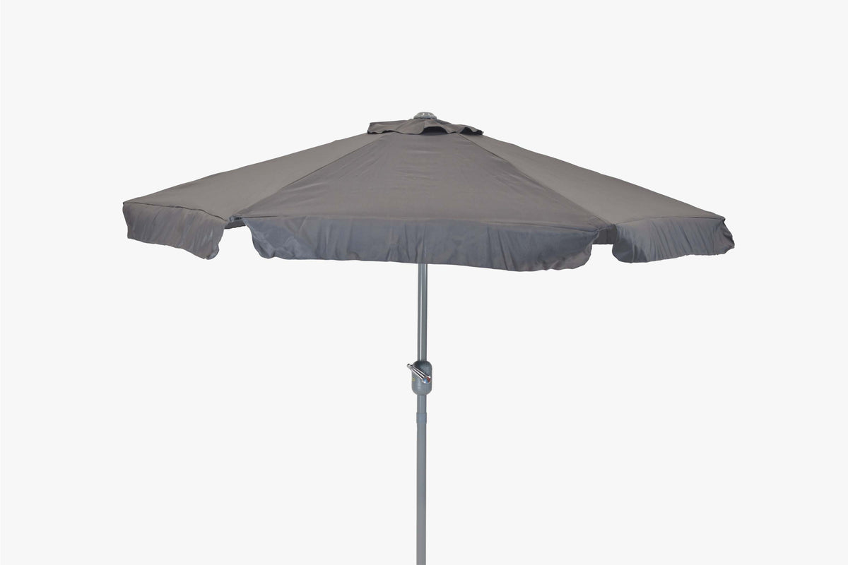 Schirm, Ø 230 cm, 38 mm Rohr, grau