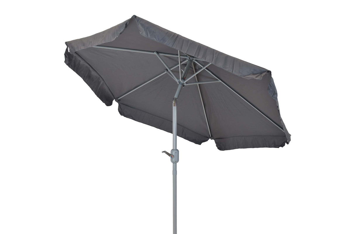 Schirm, Ø 230 cm, 38 mm Rohr, grau
